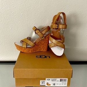 UGGS Jazmine Metallic Wedge